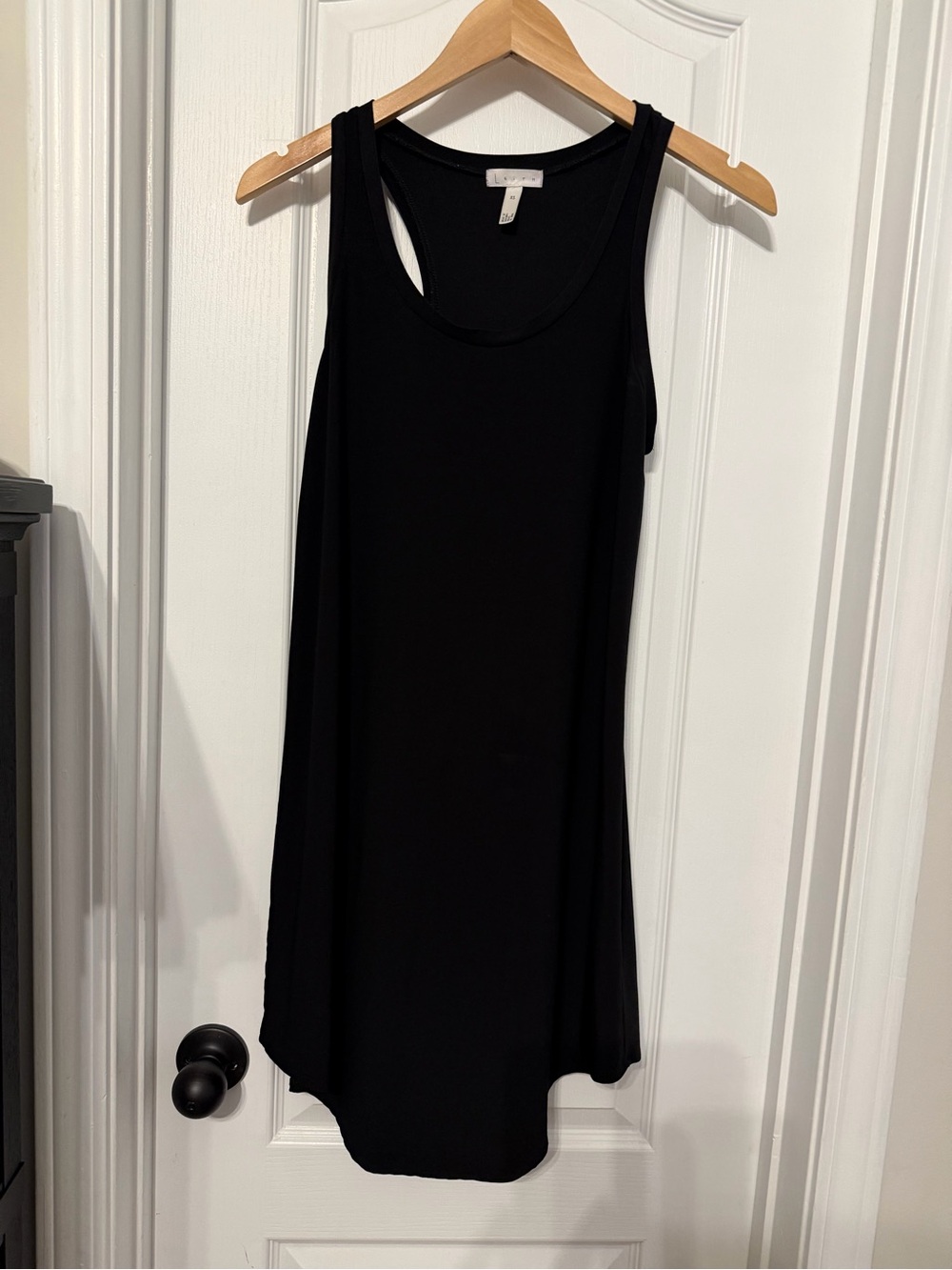 Leith Black Sleeveless Swing Dress (XS)